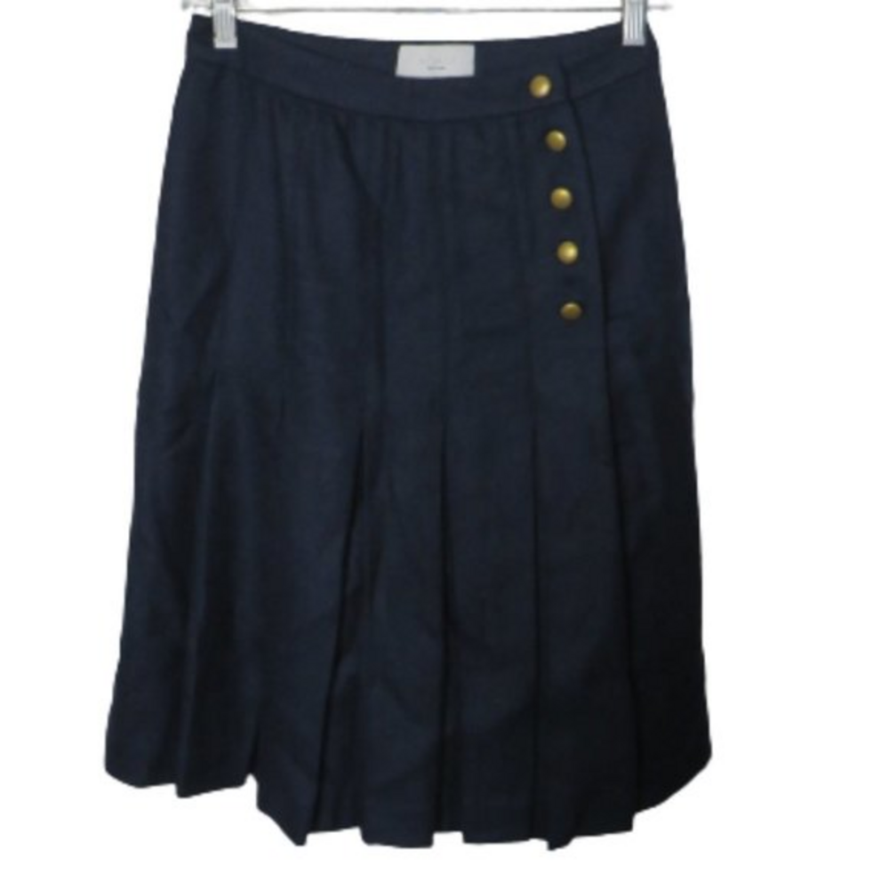 Adam Lippes wool silk wrap‎ skirt